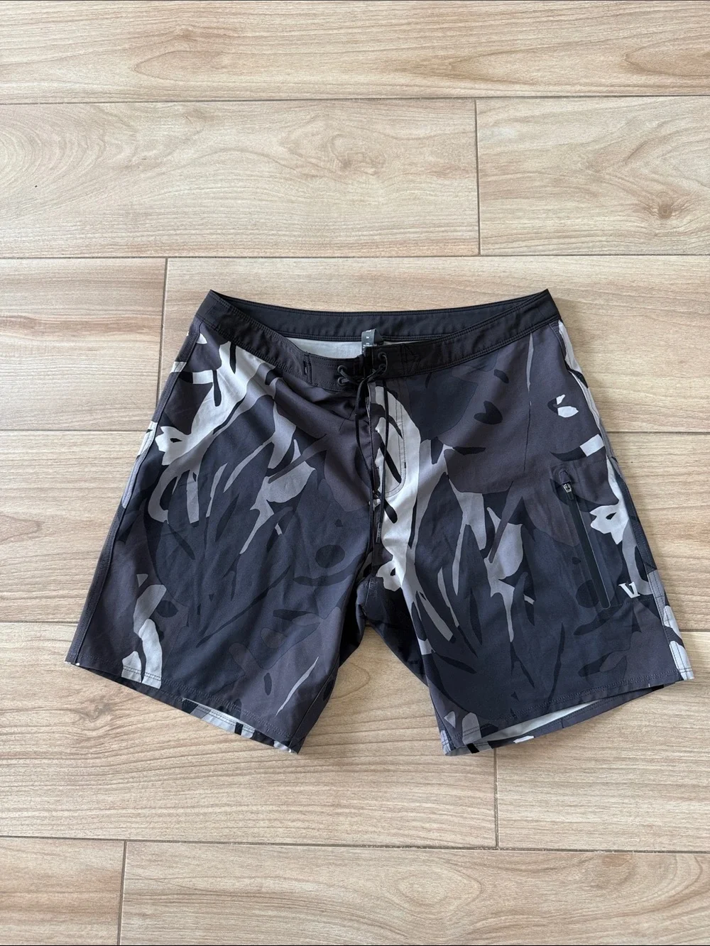Vuori Infinity Camo Floral Board Shorts Swim Trunks